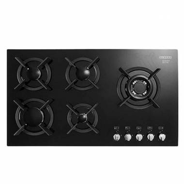 اجاق گاز شیشه ای مشکی G5957 استیل البرز