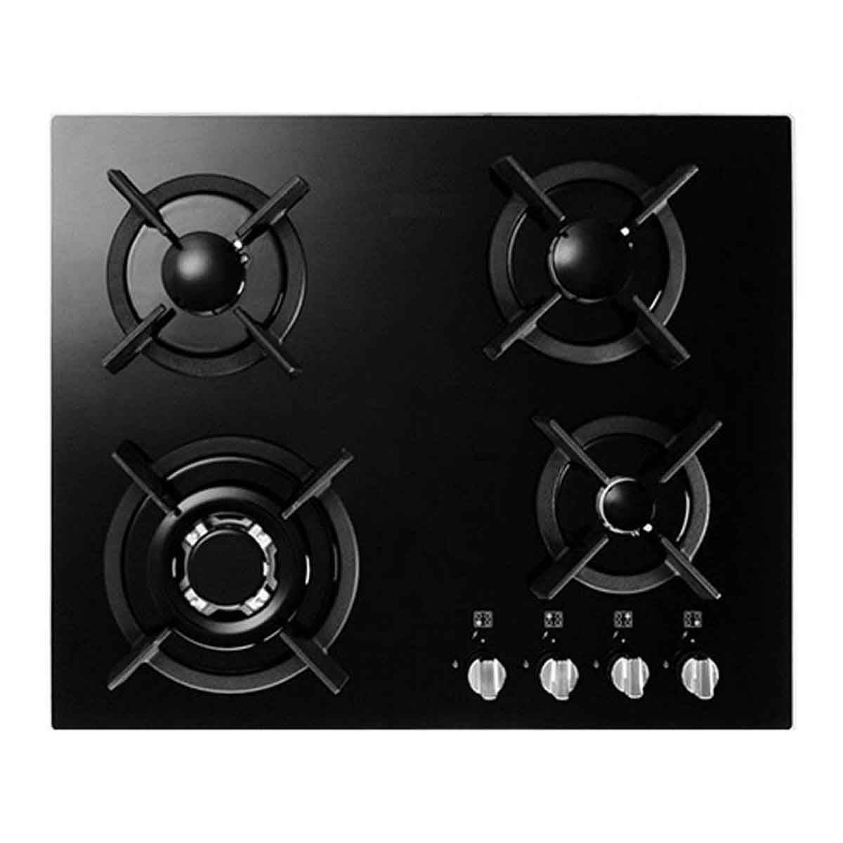 اجاق گاز شیشه ای مشکی G4652 استیل البرز