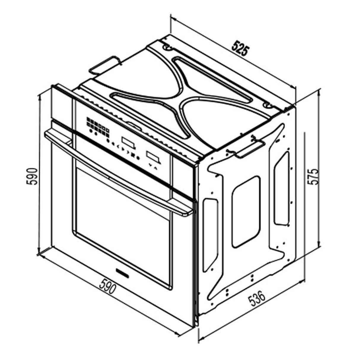 فر برقی توکار FE6 استیل البرز