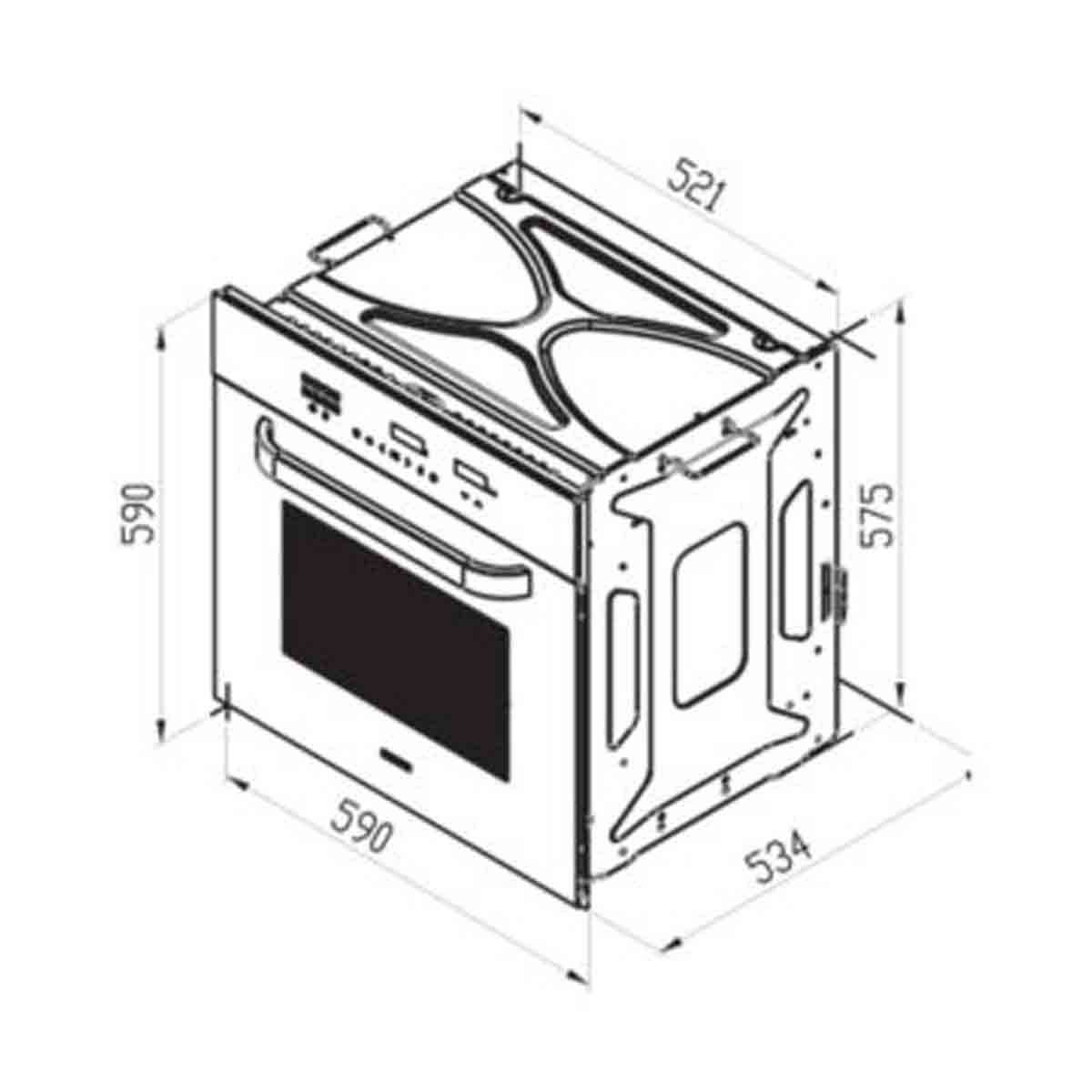 فر برقی توکار FE51 استیل البرز
