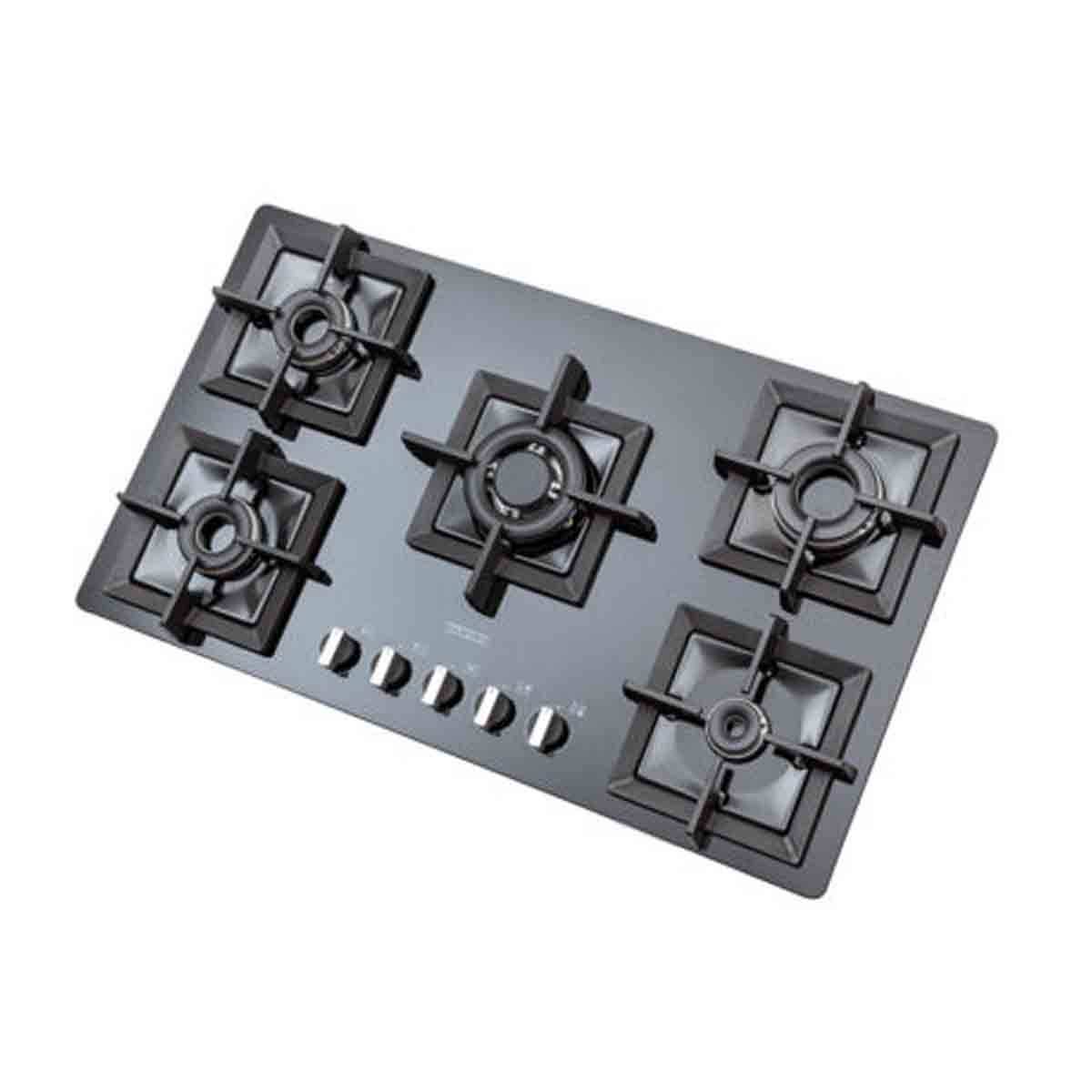 اجاق گاز شیشه ای مشکی 5903 C استیل البرز