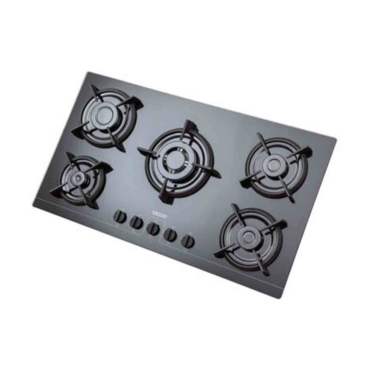 اجاق گاز شیشه ای مشکی G5964 استیل البرز