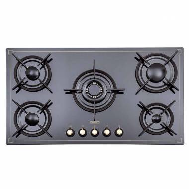 اجاق گاز شیشه ای مشکی G5916 استیل البرز