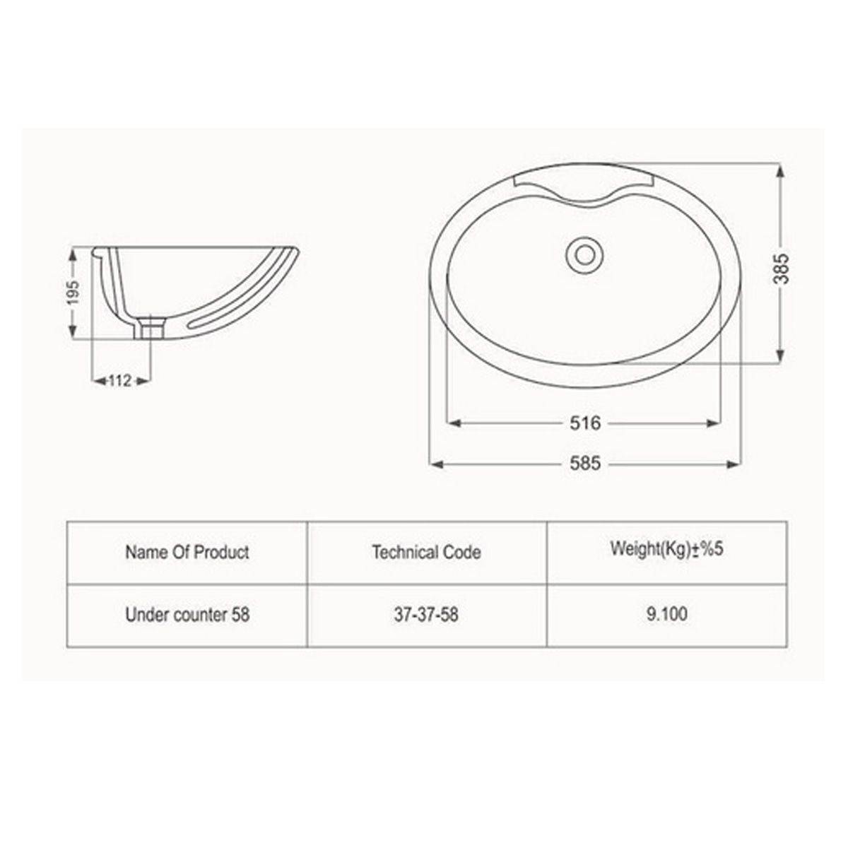 روشویی زیرسنگی پرشین مروارید