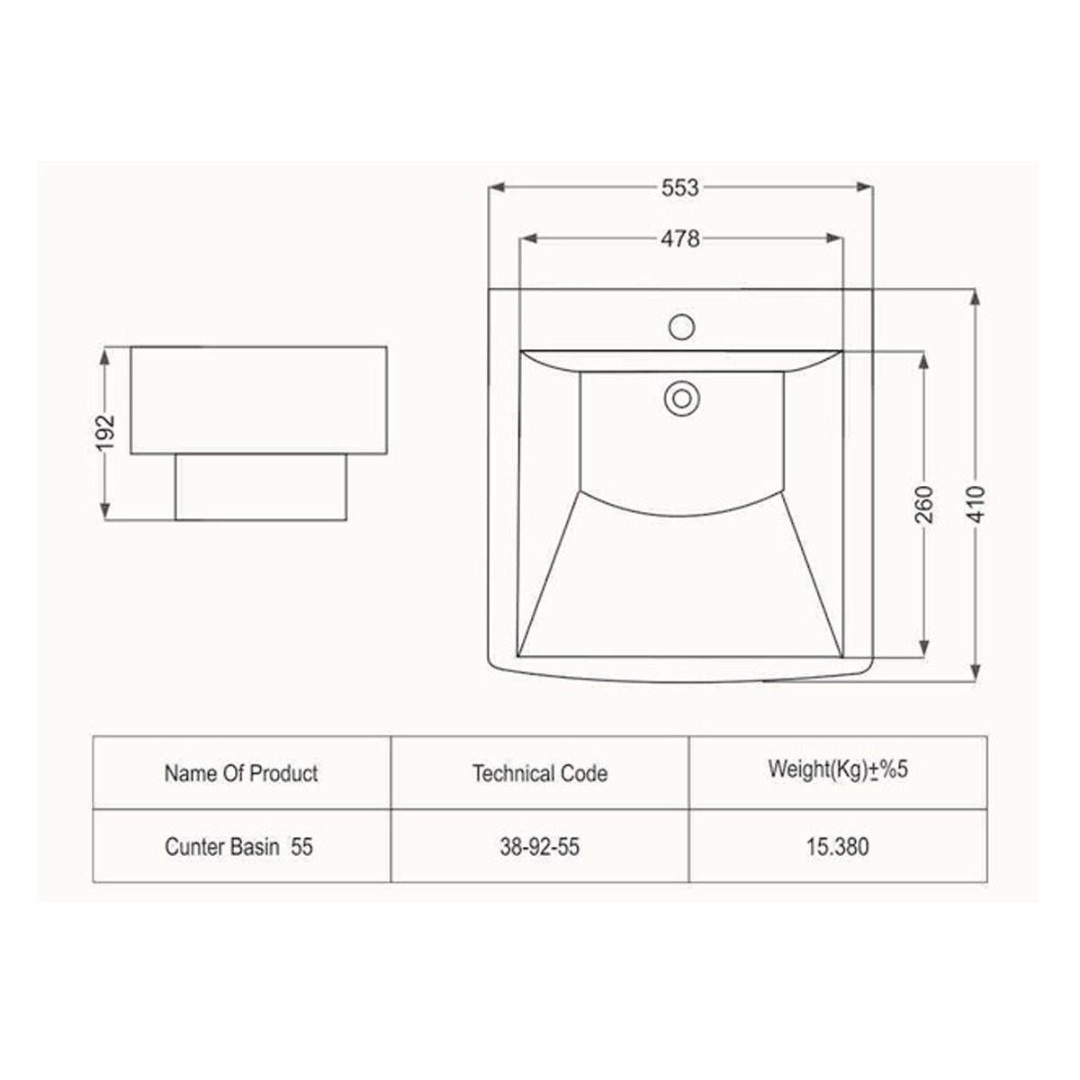 روشویی روکابینتی ولگا مروارید