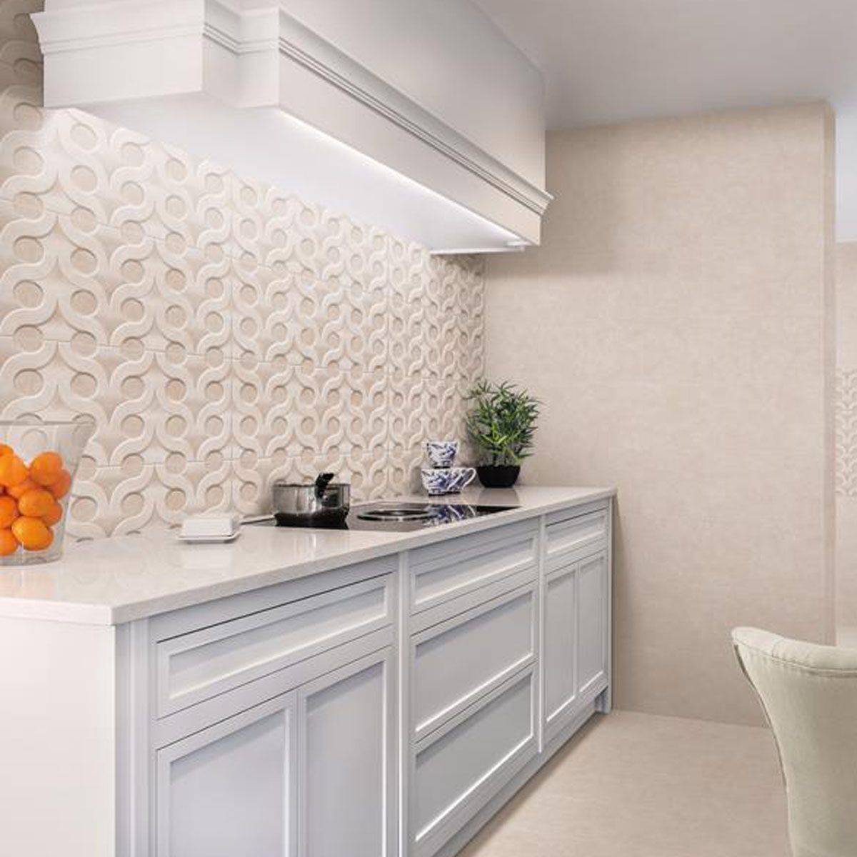 کاشی پاملا بژ برجسته سینا