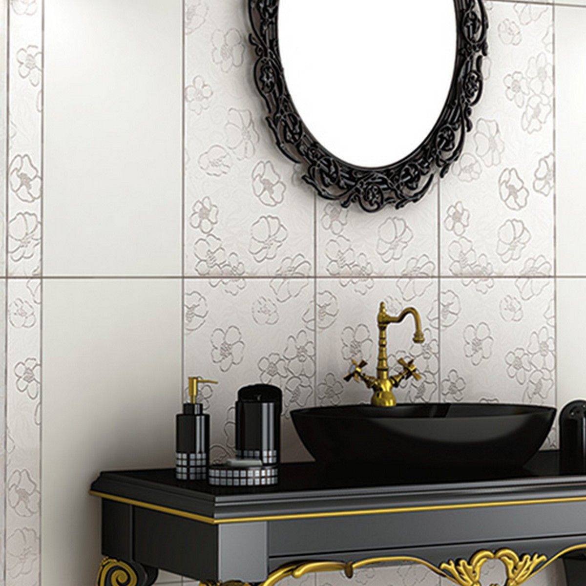 کاشی اسپریت سفید گلدیس