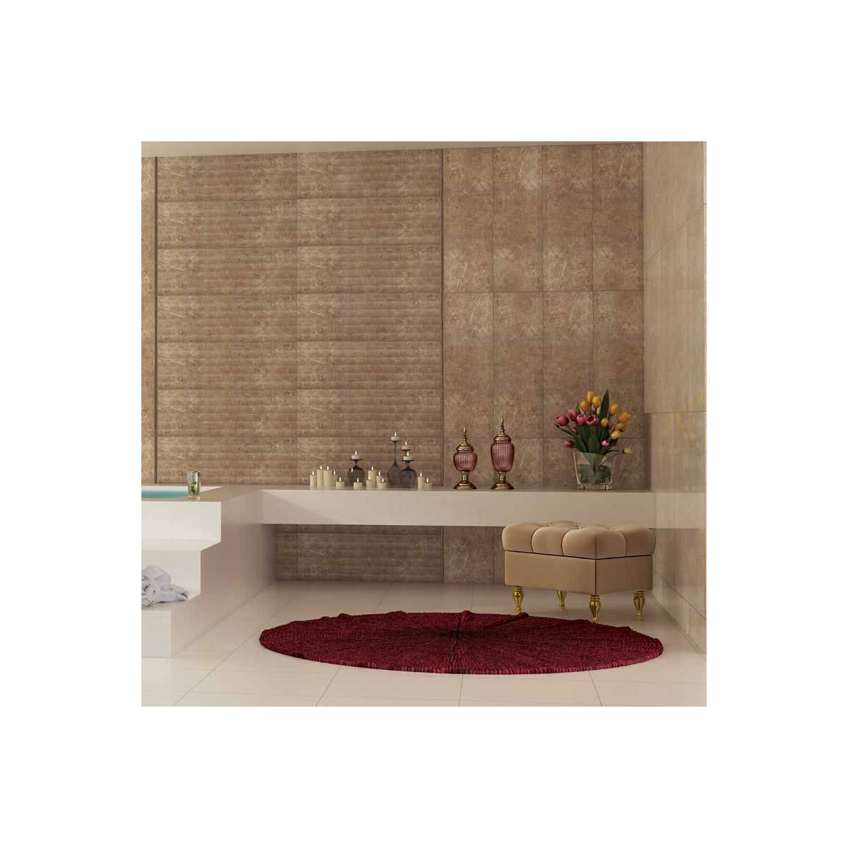 کاشی ولگا کرم تیره ساده پارس اسپان