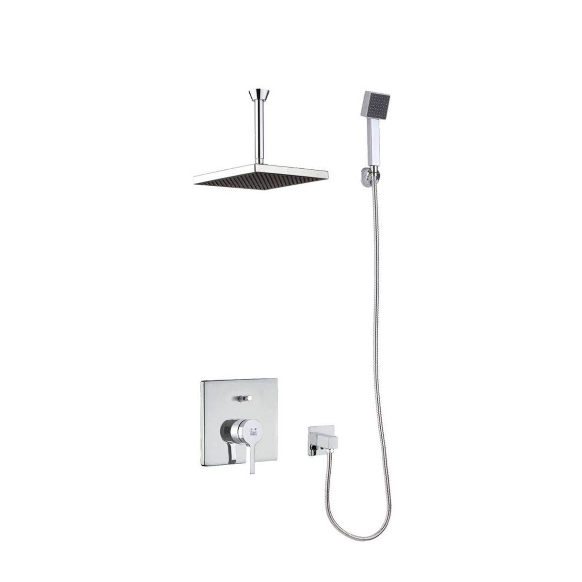 شیر حمام توکار آوا تیپ 3 کروم کی دبلیو سی