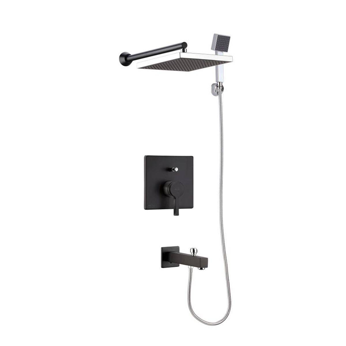 شیر حمام توکار آوا تیپ 4 مشکی کی دبلیو سی