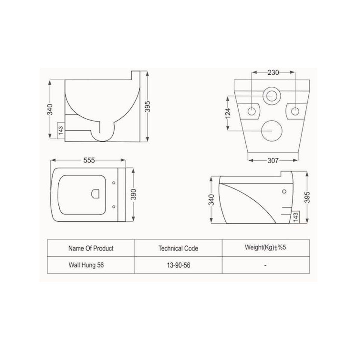 توالت فرنگی دیواری کاتیا مروارید