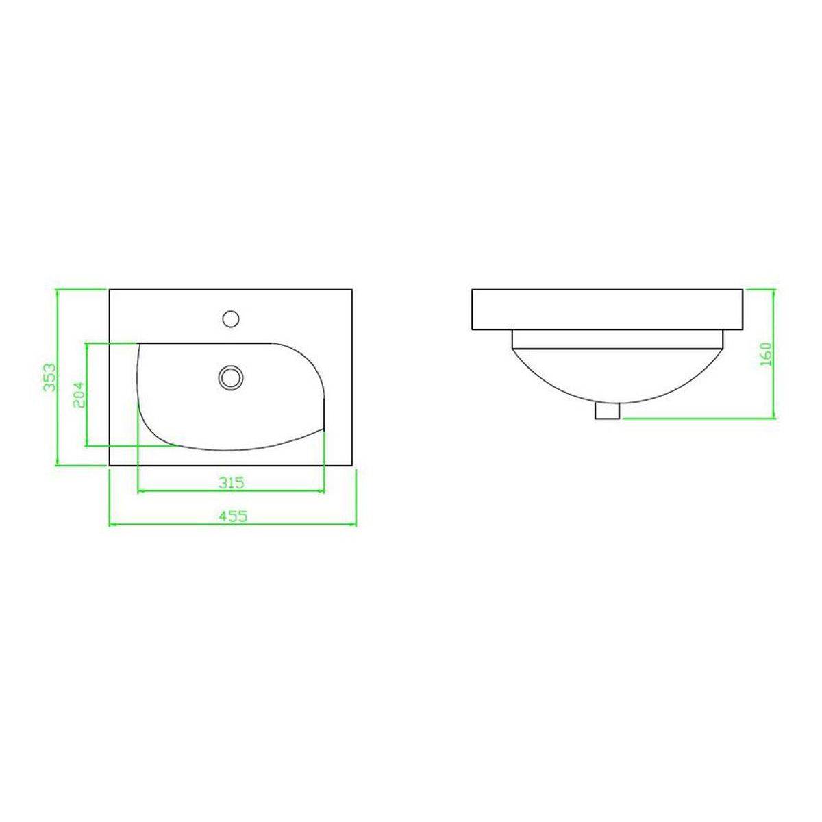 روشویی روکابینتی کاپریس مروارید