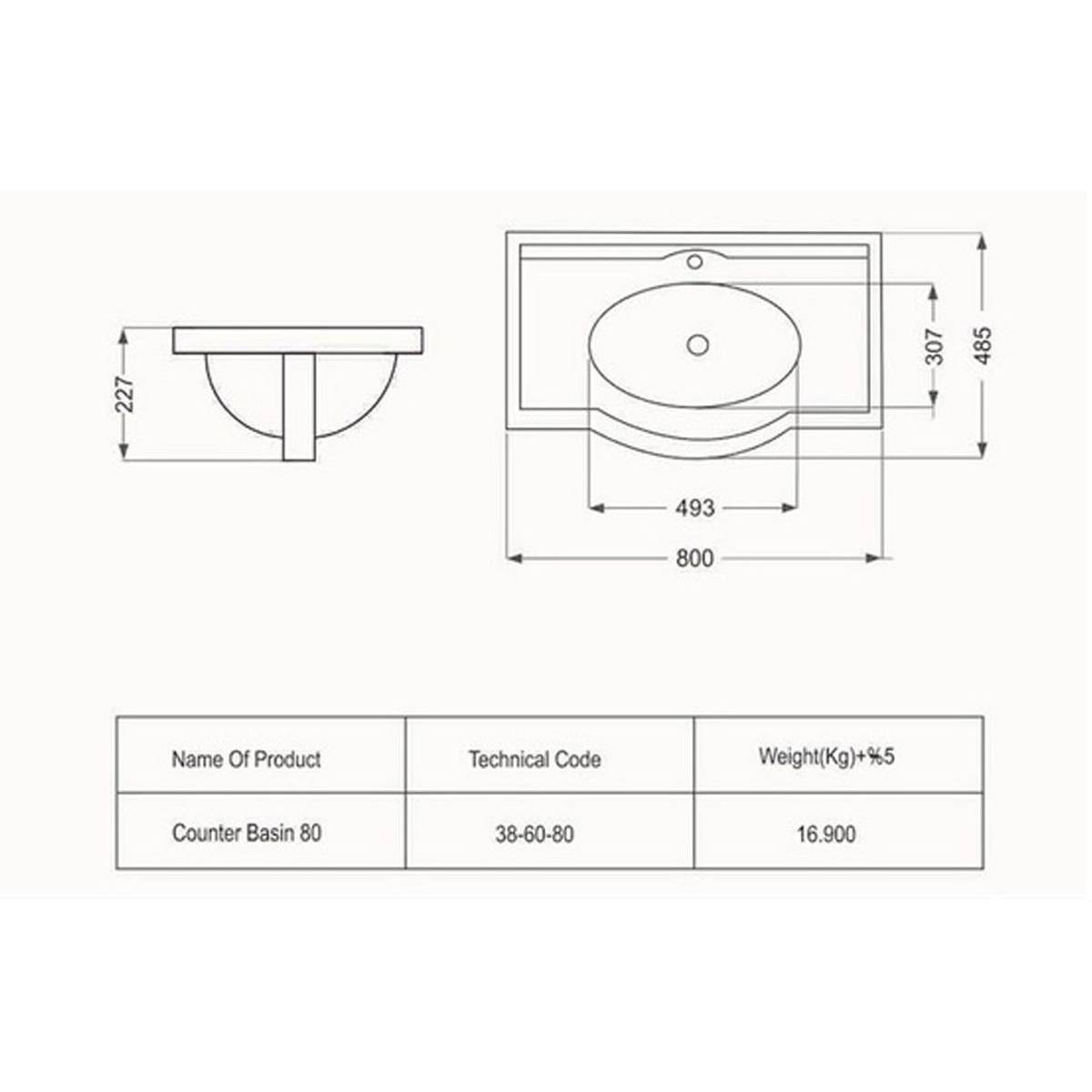 روشویی روکابینتی النا مروارید
