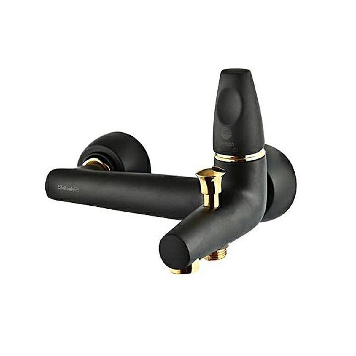 ست شیرآلات ماهور مشکی طلایی شیبه