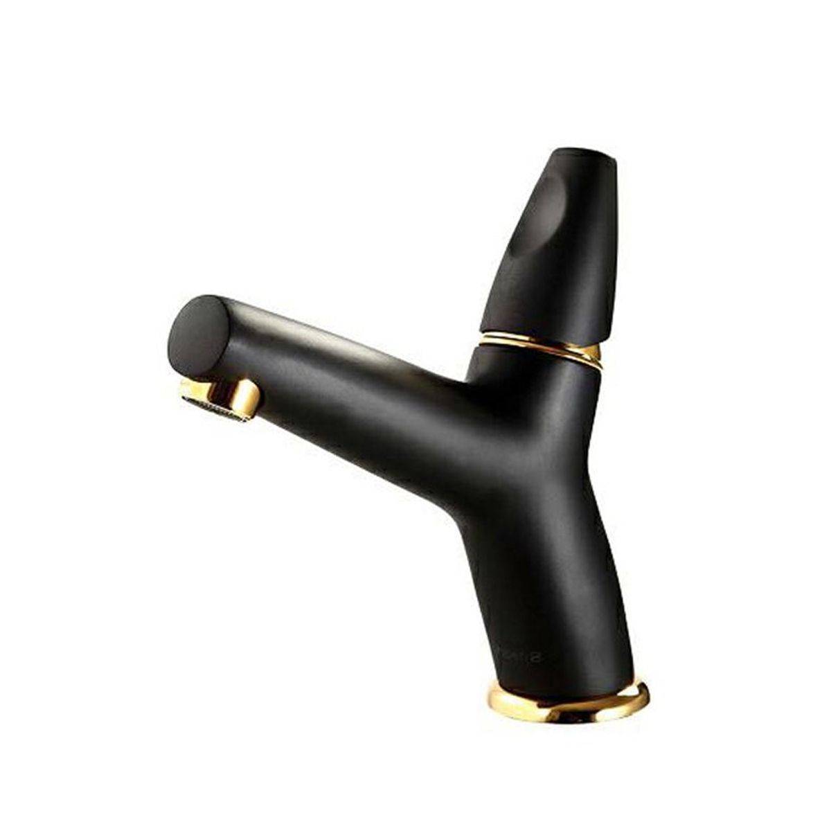 ست شیرآلات ماهور مشکی طلایی شیبه