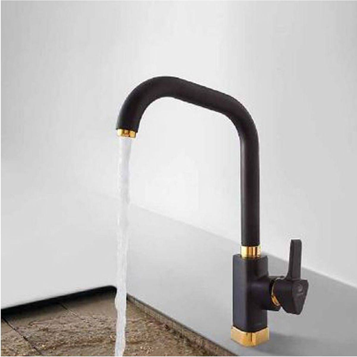 شیر آشپزخانه پانیذ مشکی طلایی شیبه