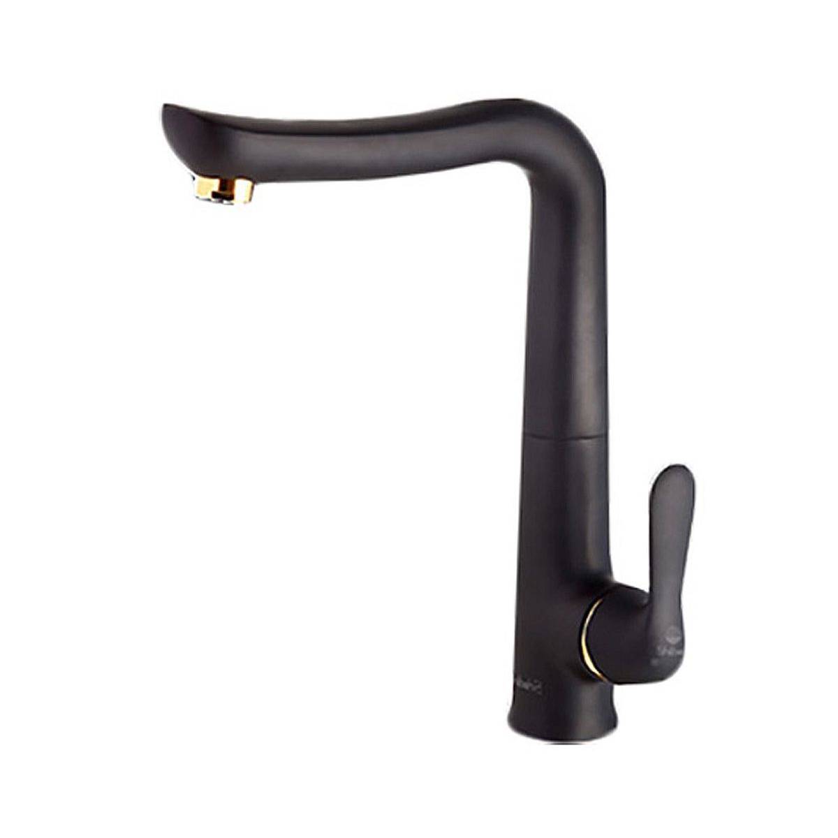 شیر آشپزخانه هامون مشکی طلایی شیبه